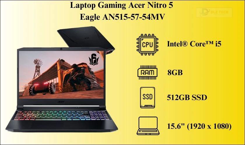 Laptop Gaming Acer Nitro 5 Eagle AN515-57-54MV