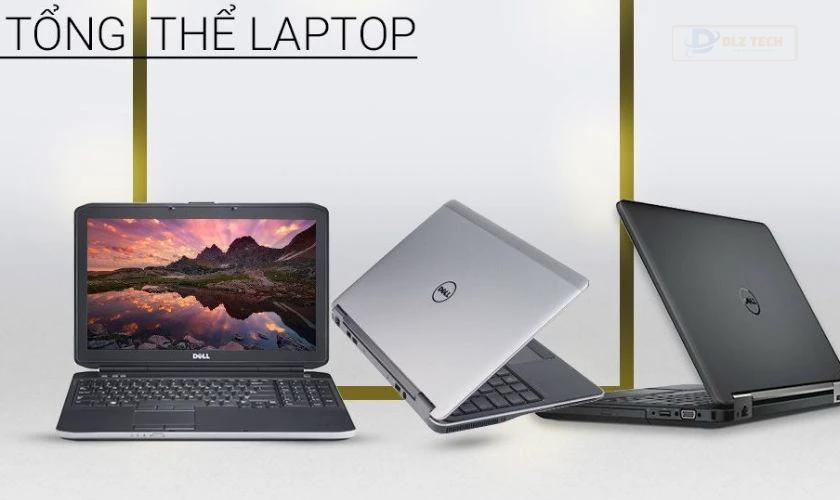 Kiểm tra tổng thể bên ngoài laptop Dell để đảm bảo chất lượng tốt