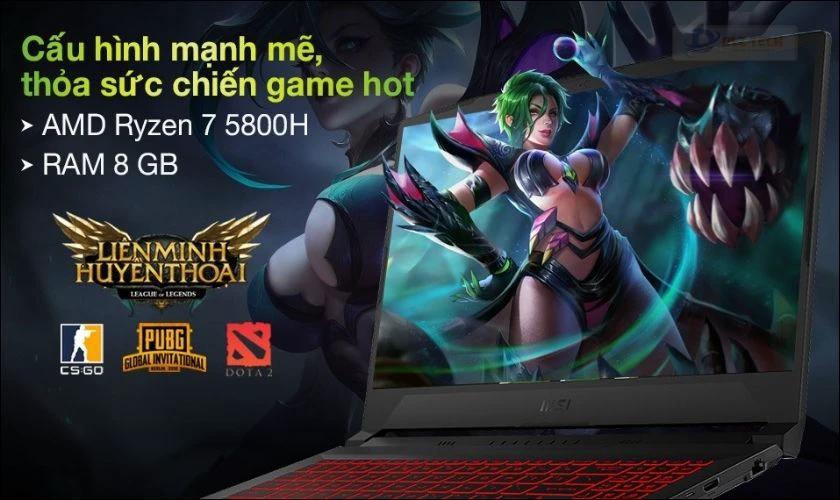Laptop MSI Gaming Bravo 15 B5DD R7 5800H cho sinh viên