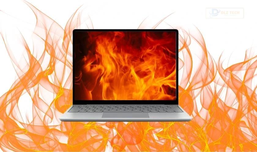 Máy quá nóng cũng có thể làm cho laptop lên màn hình nhưng không chạy được