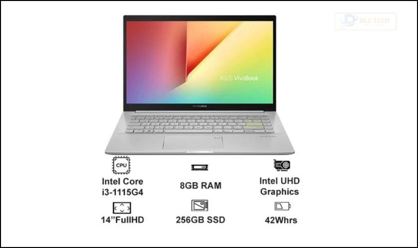 Laptop Asus VivoBook A415EA i3 cho sinh viên quản trị kinh doanh
