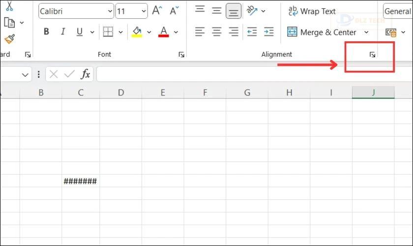 Điều chỉnh nội dung trong ô nhỏ lại để khắc phục lỗi #### trong Excel do dữ liệu quá dài