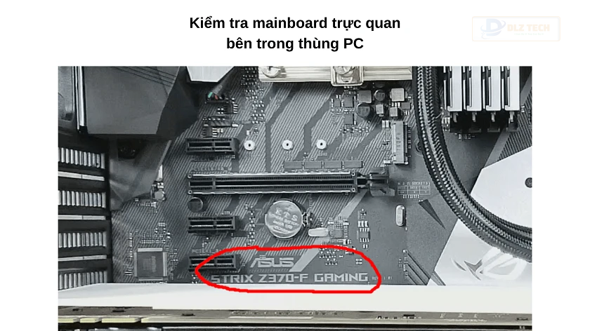 Kiểm tra trên Main xem có dấu hiệu main bị hỏng hay không?