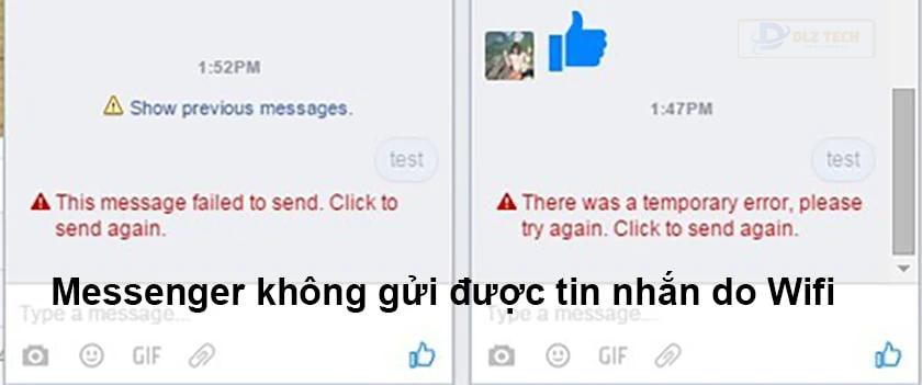 Tại sao facebook không gửi được tin nhắn