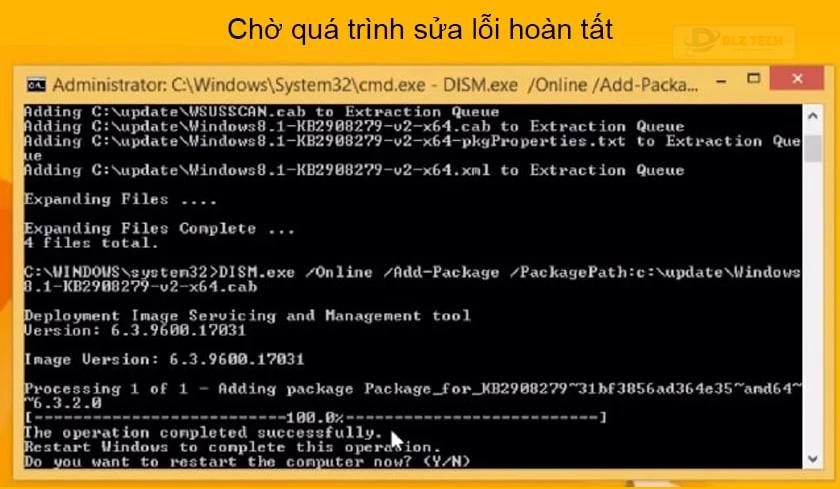 Các bước khắc phục lỗi “The update is not applicable to your computer”