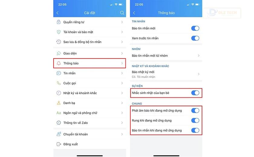 bị lỗi không nhận thông báo