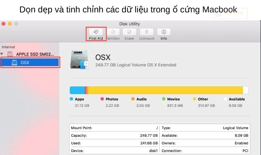 Cách khắc phục khi Macbook bị chậm