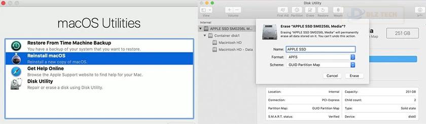 Cài đặt lại hệ điều hành MacOS
