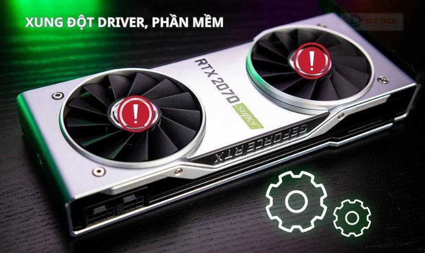 Laptop bị sọc do xung đột phần mềm, driver
