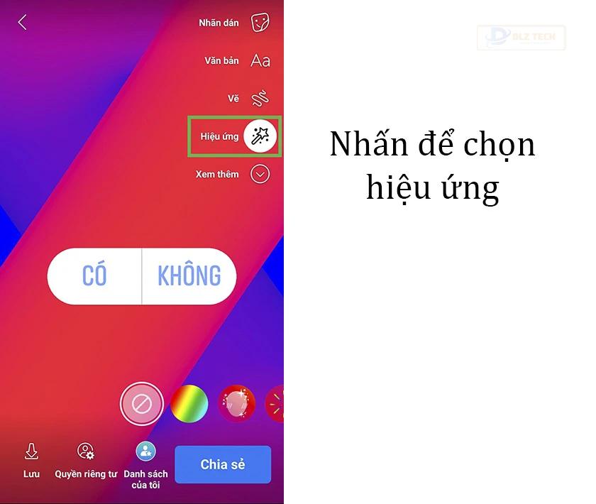 Biểu tượng khác trên Story