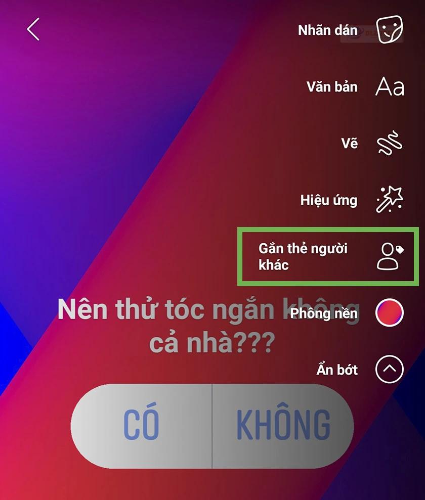 Biểu tượng khác trên Story