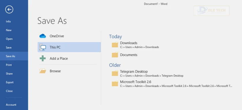 Khắc phục lỗi không in được file word