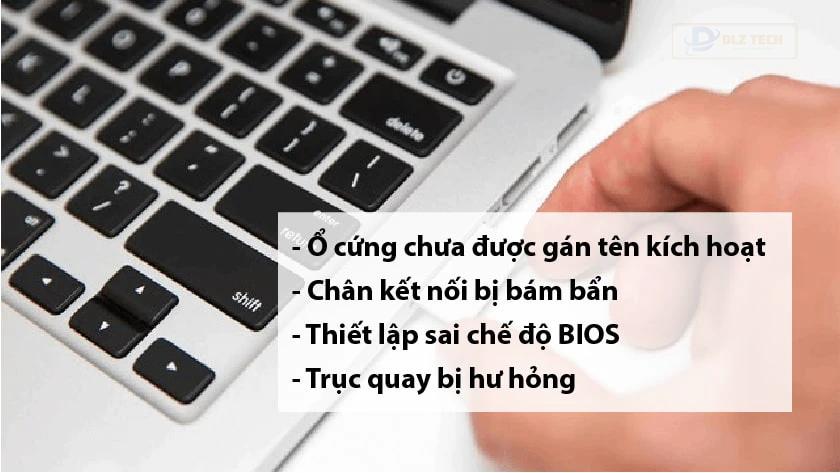 Máy tính không nhận ổ cứng ngoài và các dấu hiệu phổ biến nhất