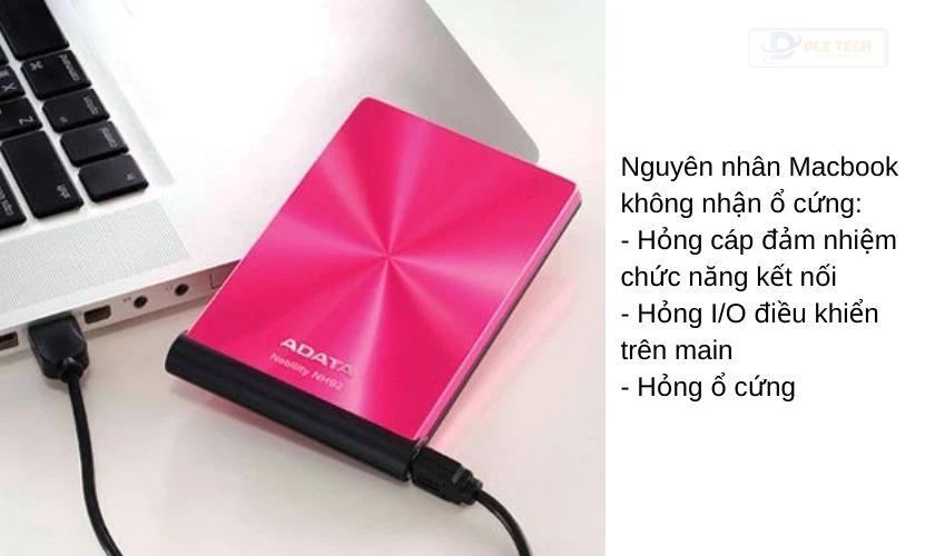 Nguyên nhân Macbook không nhận ổ cứng ngoài?