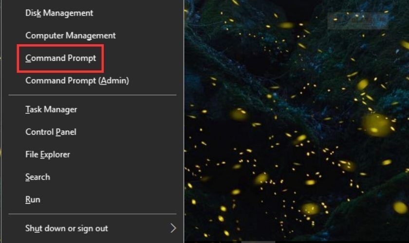 Sử dụng lệnh Command prompt khắc phục lỗi màn hình laptop bị đen