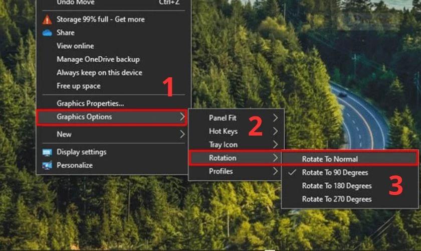 Cách sửa lỗi màn hình máy tính bị ngược Win 7