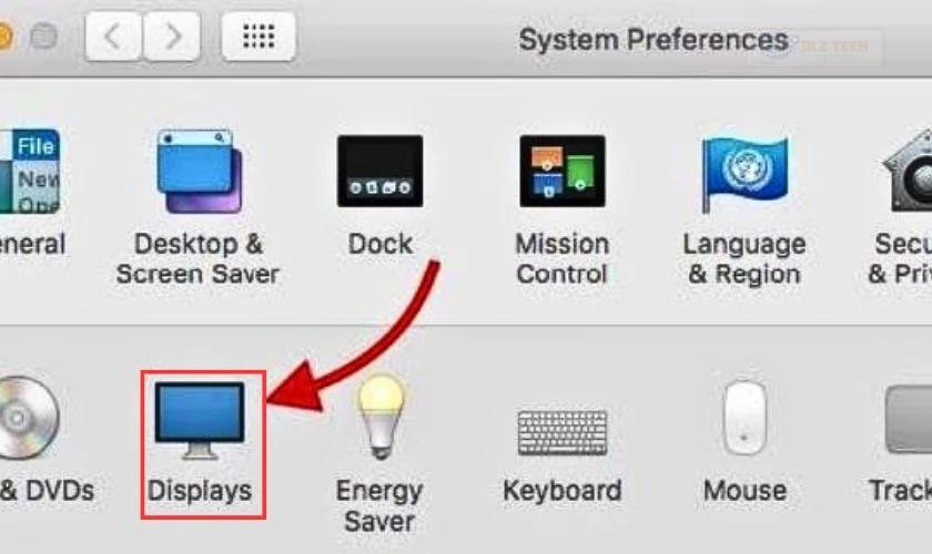 Các bước xoay màn hình máy tính bị lật ngược trên MacBook