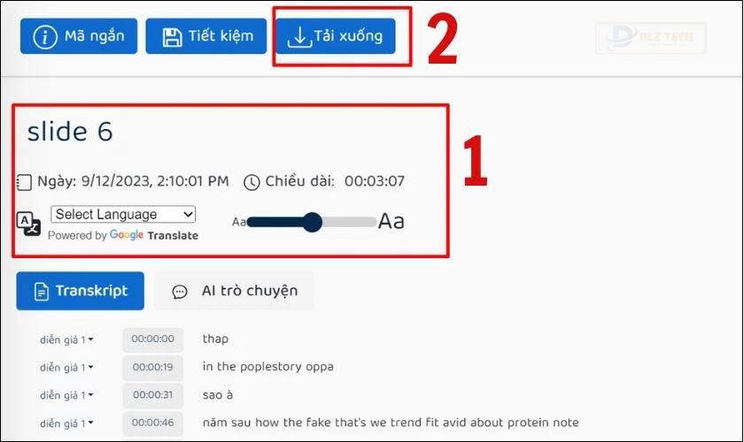 Tải tài liệu xuống sau khi nhập văn bản bằng giọng nói trên Word