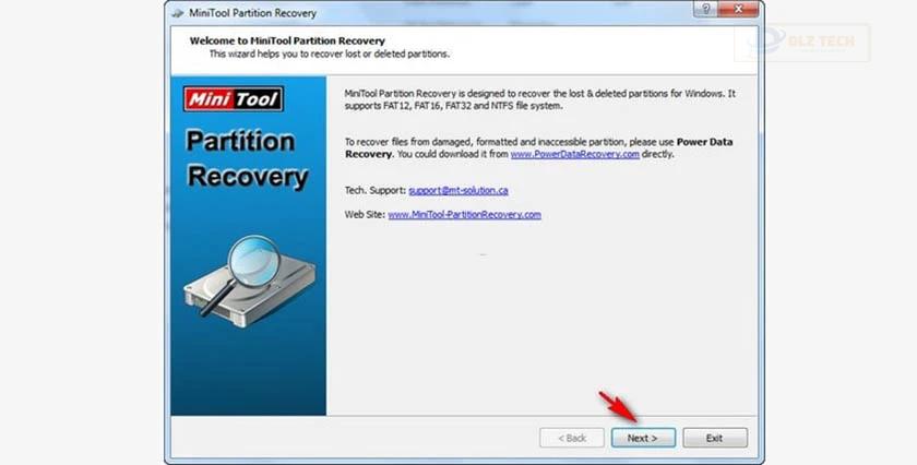 Phần mềm phục hồi dữ liệu ổ cứng MiniTool Partition Recovery