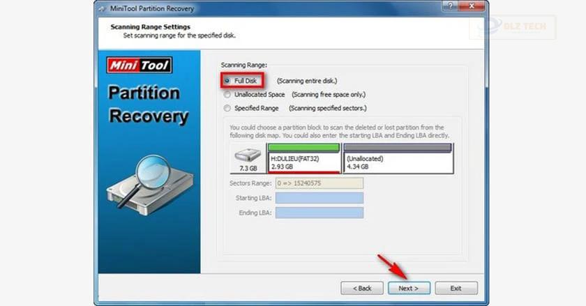 Phần mềm MiniTool Partition Recovery