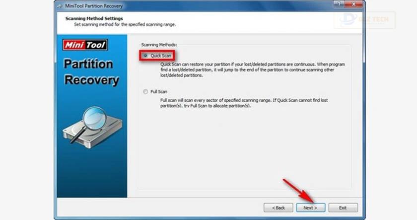 Phần mềm MiniTool Partition Recovery