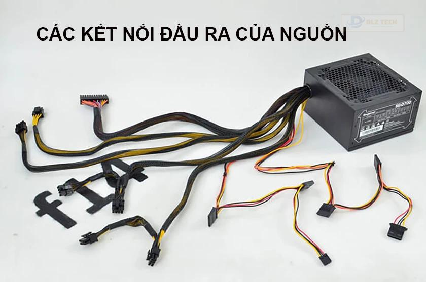 Các thông số cần lưu ý với PSU - Các kết nối đầu ra của nguồn máy tính