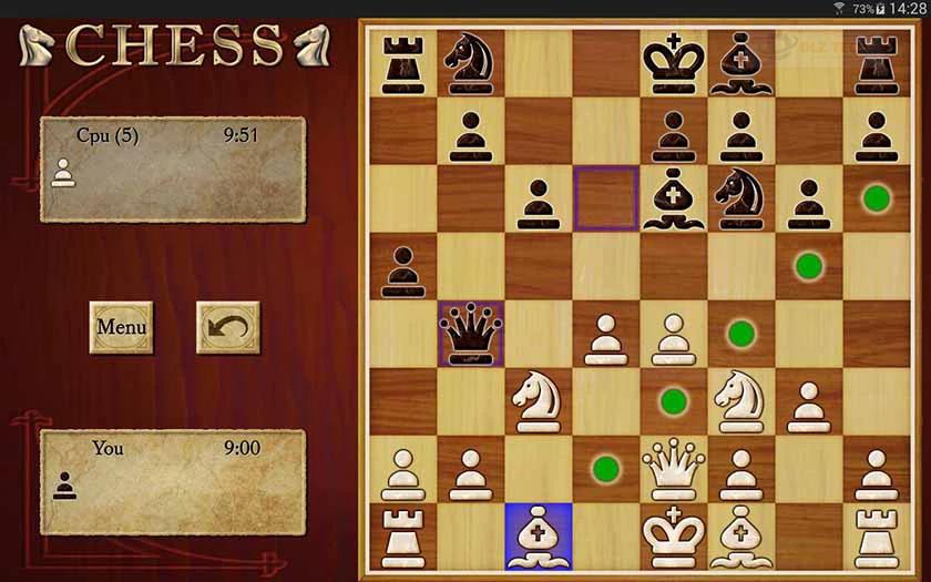 Chess -chơi cờ vua với máy tính