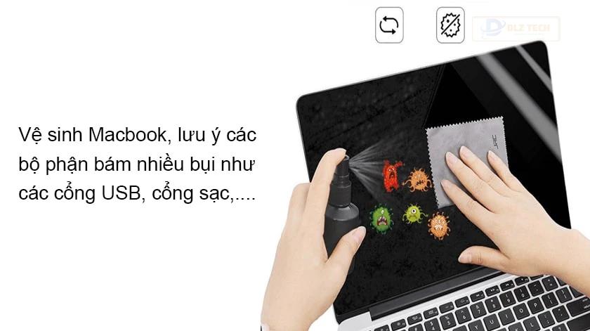 Vệ sinh Macbook khi máy Macbook không lên nguồn được