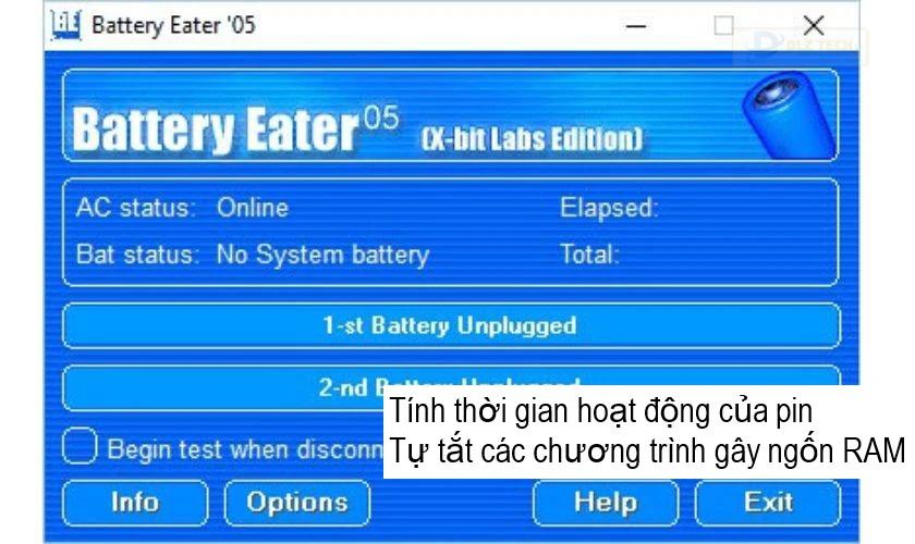tool kiểm tra độ chai pin Battery Eater