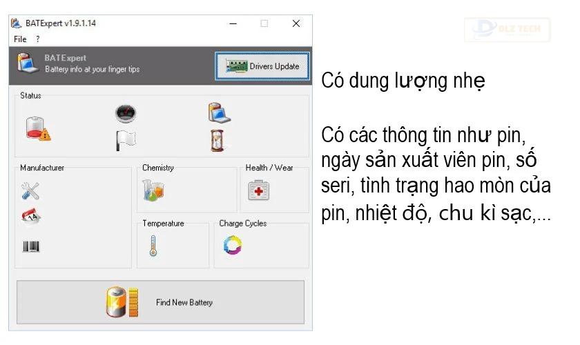 hướng dẫn kiểm tra độ chai pin laptop
