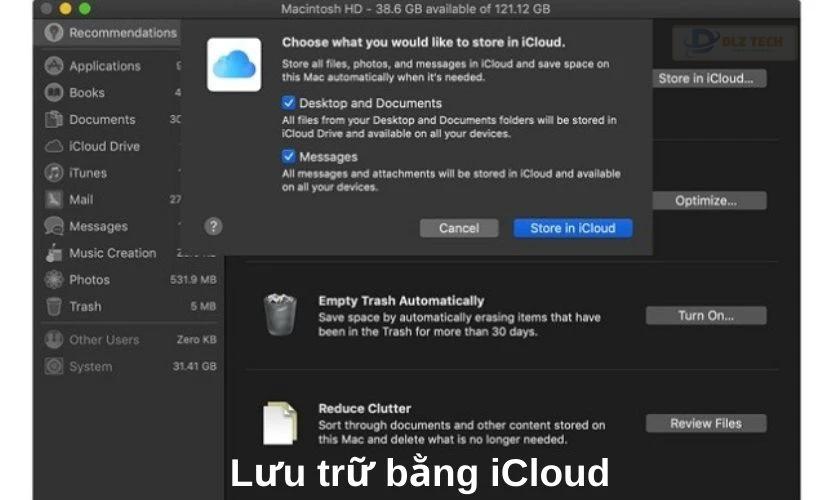 Sử dụng iCloud