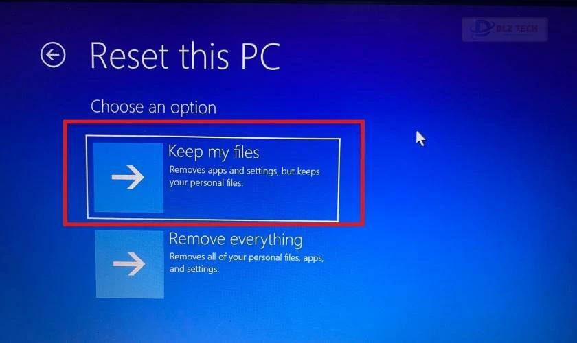 Tiếp tục chọn Keep this file