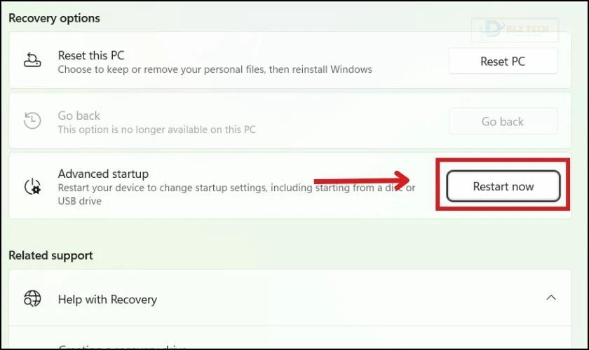 Nhấp vào mục Start Now