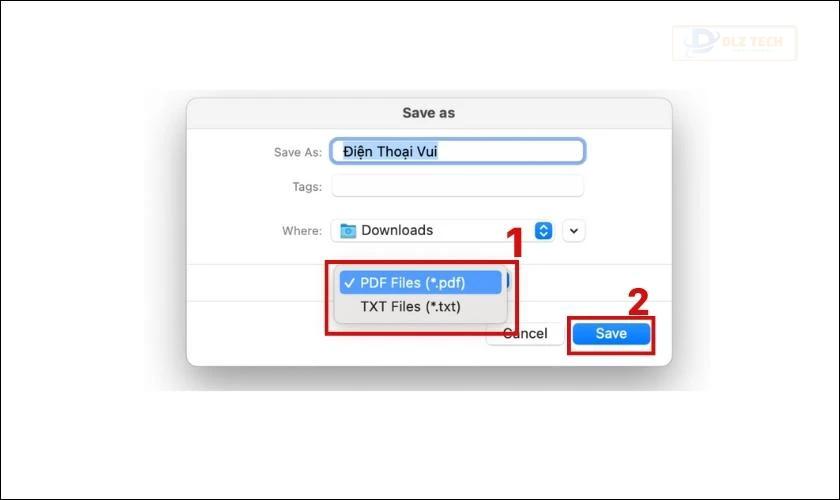 Hướng dẫn lưu file PDF trên máy tính