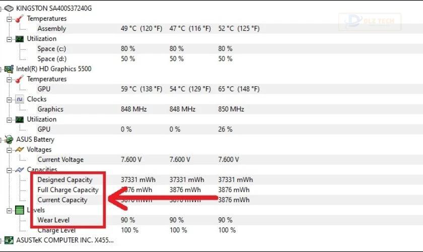 Cách kiểm tra pin laptop bị chai hiệu quả