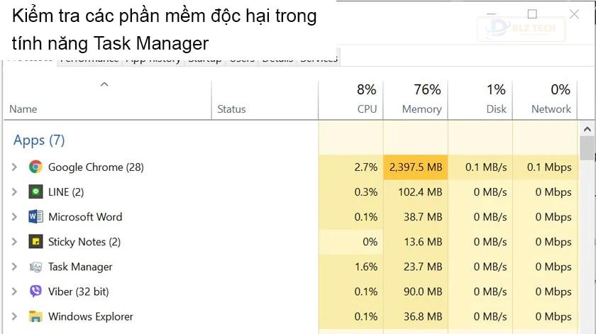 Kiểm tra virus trong laptop