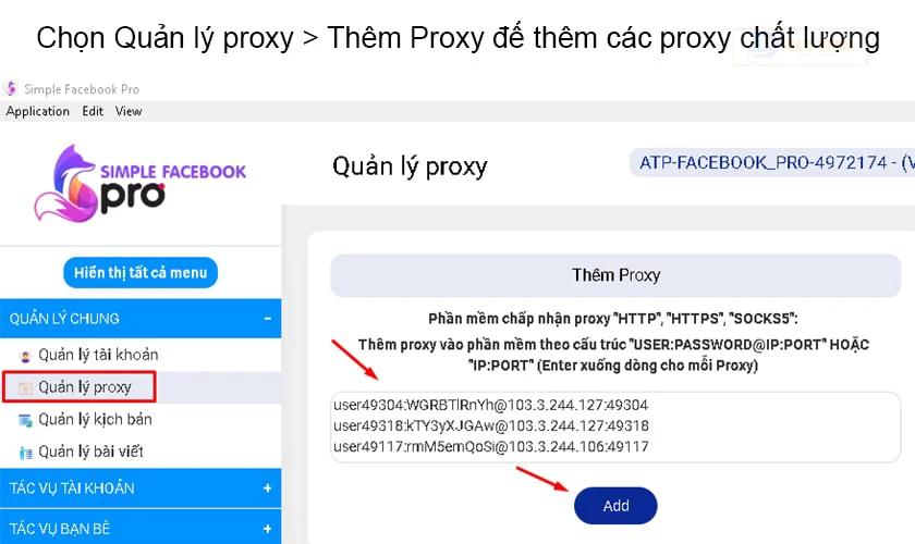 Quản lý proxy