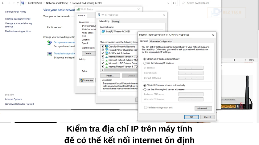 Cách 3. Kiểm tra địa chỉ IP