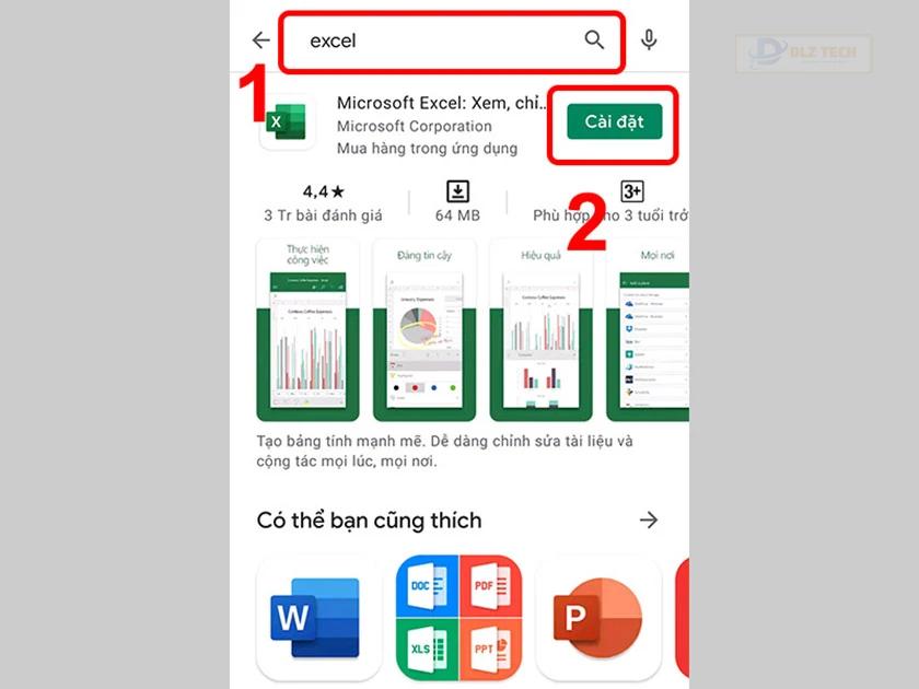 Nhấn chọn cài đặt