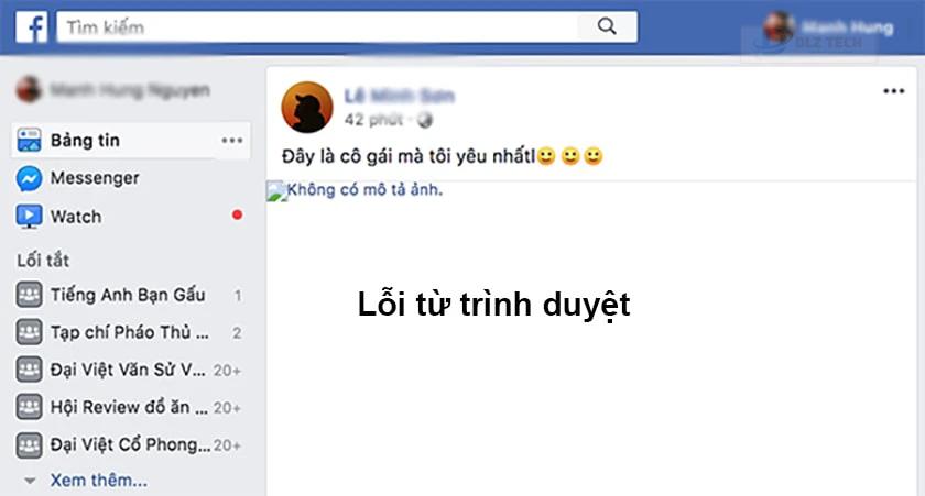 Lý do Facebook không hiển thị news feed
