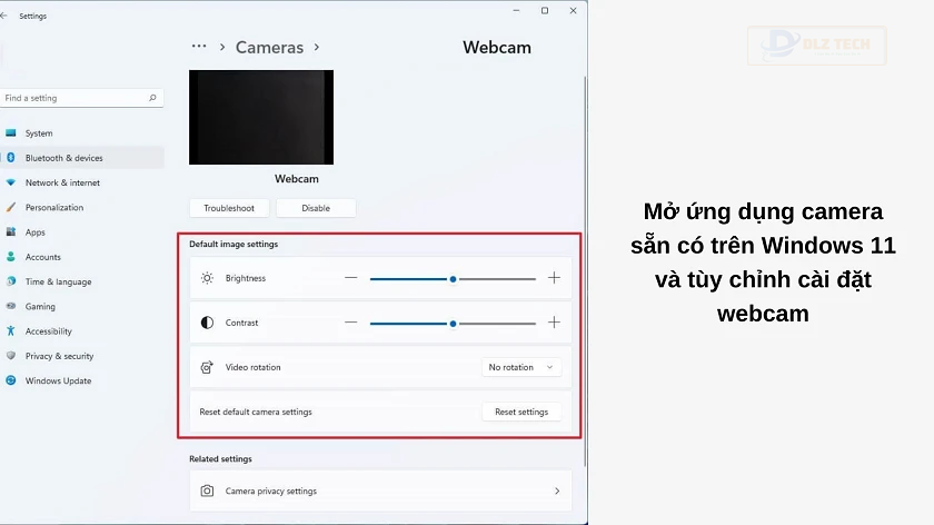 Cách kiểm tra camera trên laptop Windows 11
