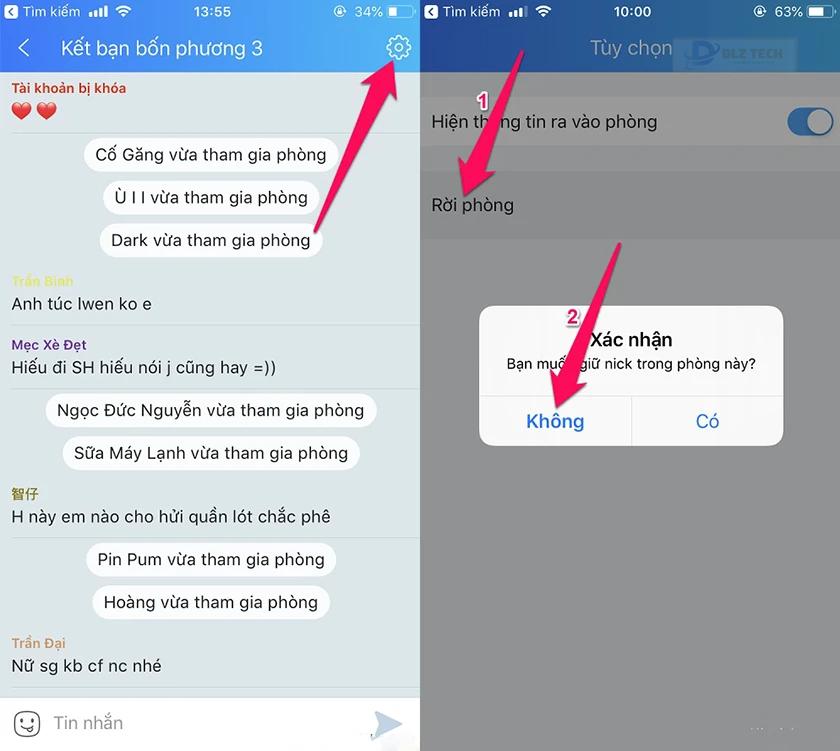 Cách vào phòng chat Zalo trên điện thoại