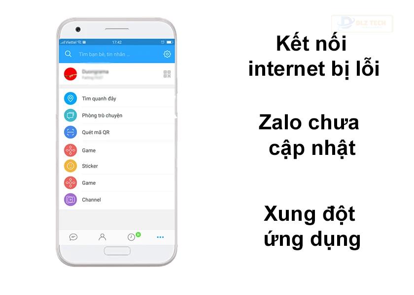 Nguyên nhân Zalo không vào được phòng trò chuyện