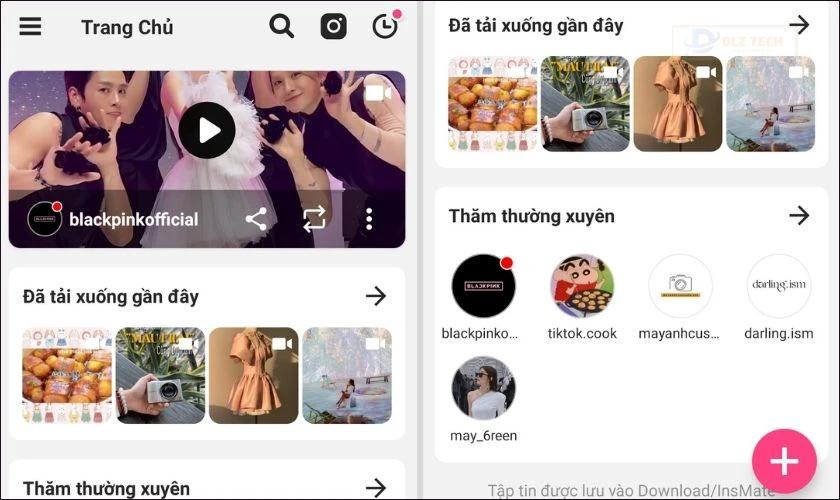 insmate pro save clip instagram có âm thanh miễn phí