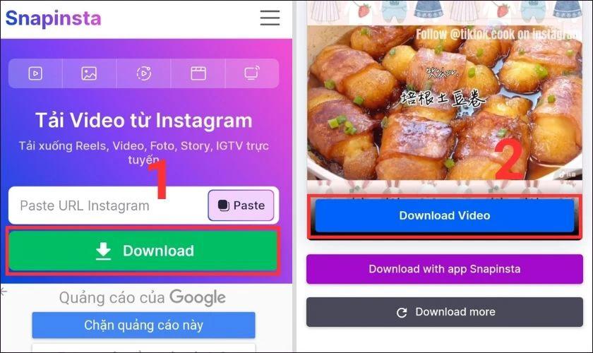 tải video có nhạc trên instagram qua web online