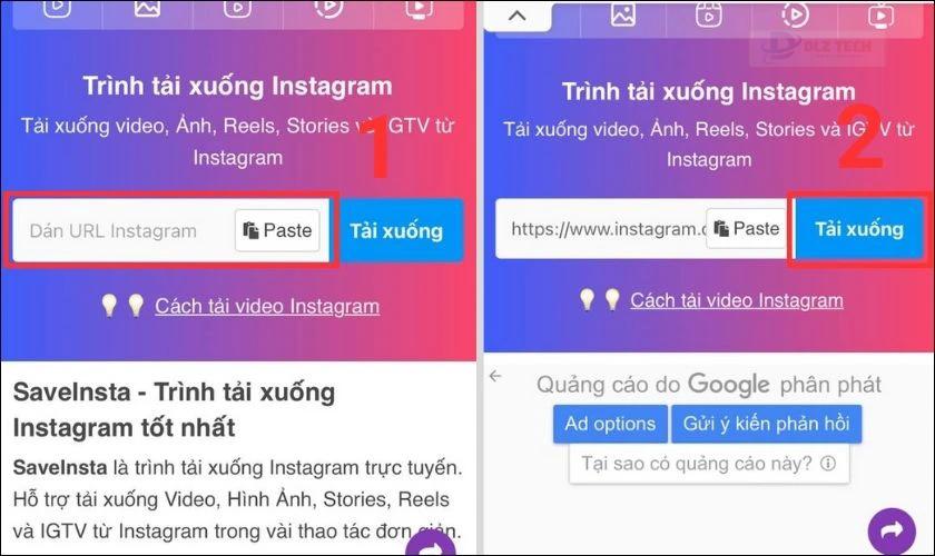 tải xuống vid instagram về máy