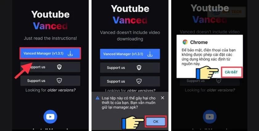 Tải Youtube Vanced Android