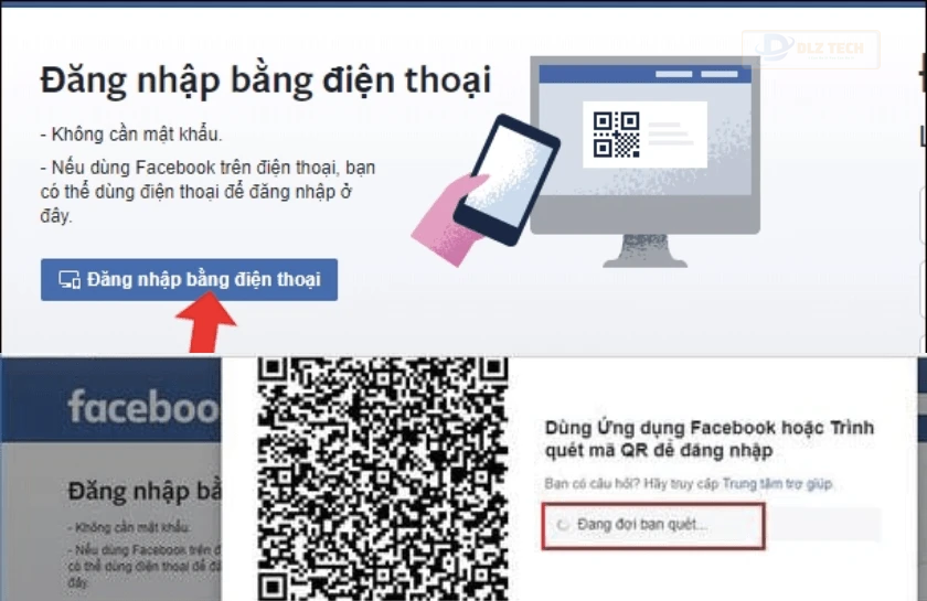 Chọn đăng nhập bằng điện thoại