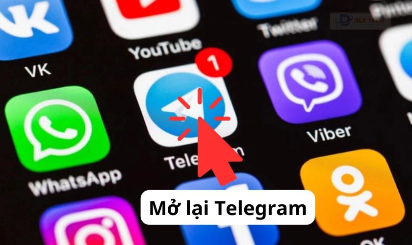 Khắc phục lỗi Telegram không xem được video bằng cách thoát và vào lại