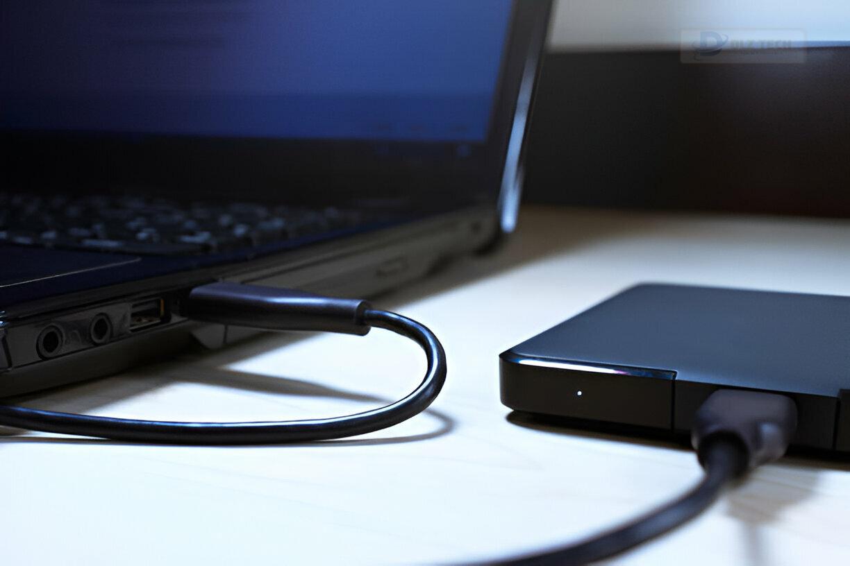 Hình 2: Kỹ thuật viên Dlz Tech hỗ trợ thay ổ cứng laptop cho khách hàng.